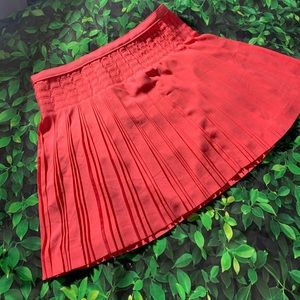 JCREW Pleated Mini Skirt NWT Coral SZ 12